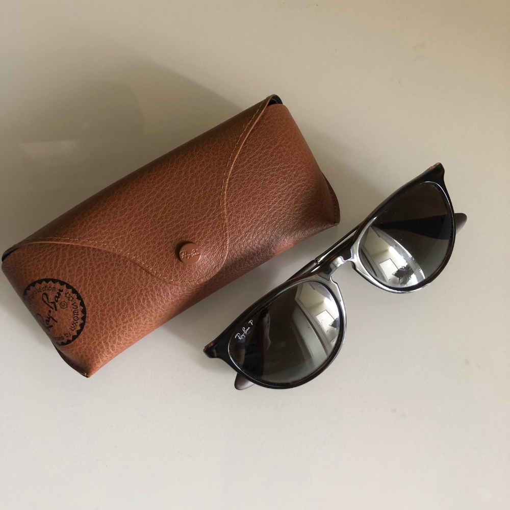 RAY-BAN Women's Erika Round Polarized Sunglasses